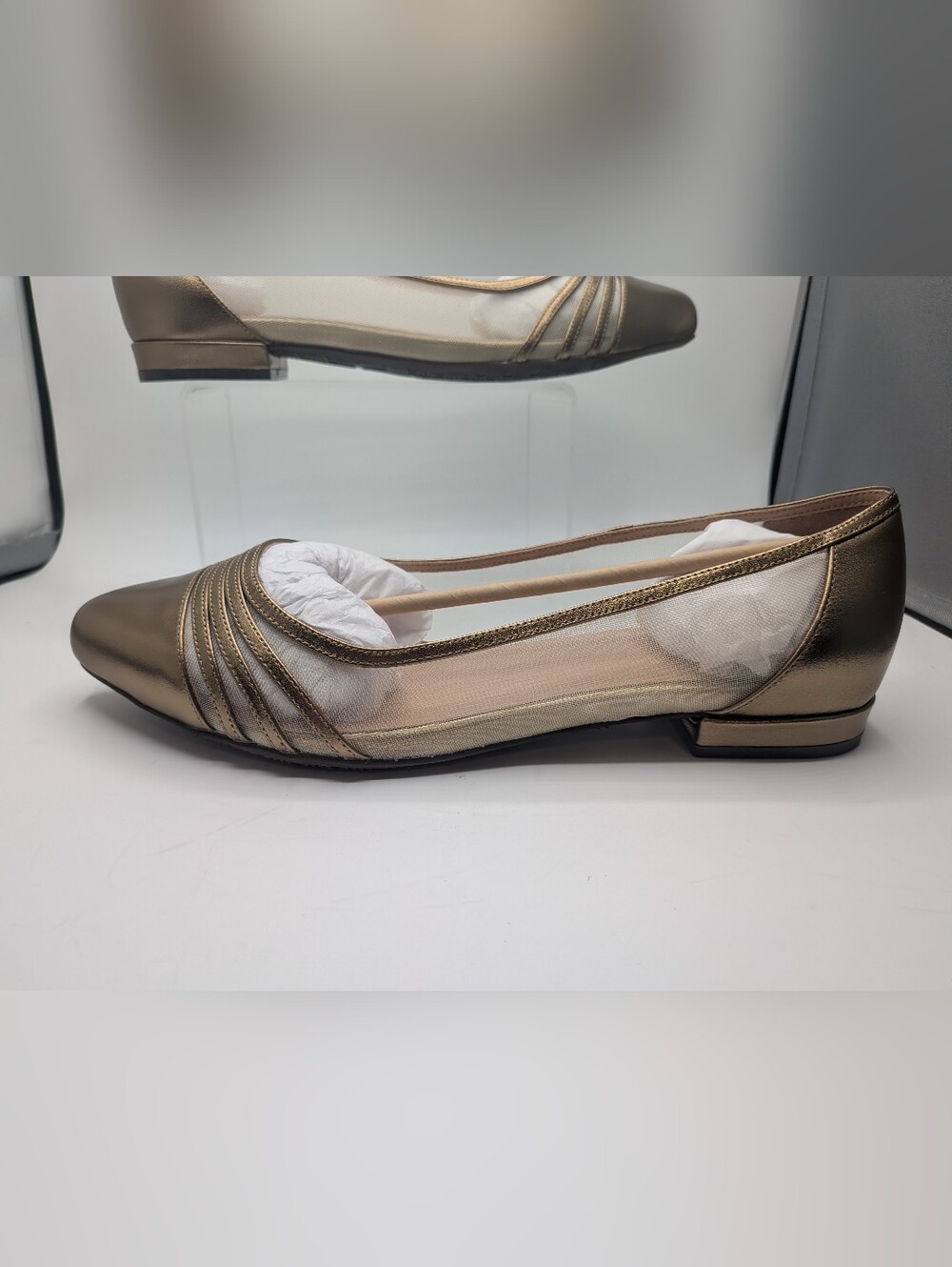 Celeste Ballerina Flats Bronze NWB- Size 11 - Picture 10 of 14